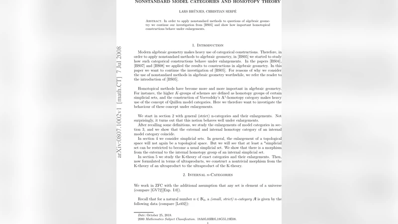 Nonstandard model categories and homotopy theory