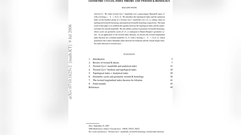 Geometric cycles, index theory and twisted K-homology