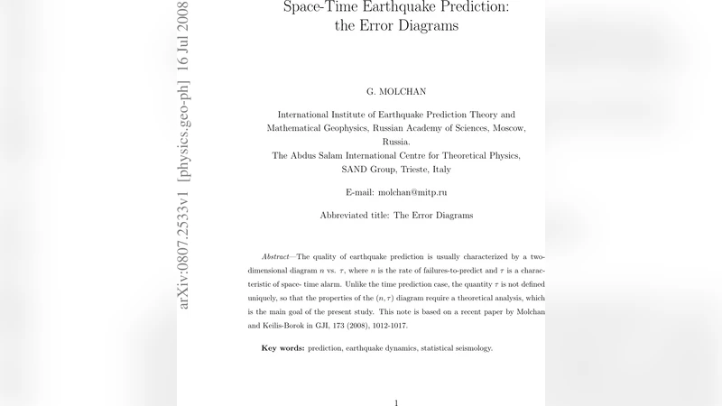 Space-Time Earthquake Prediction: the Error Diagrams
