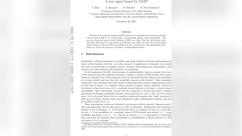 A new upper bound for 3-SAT