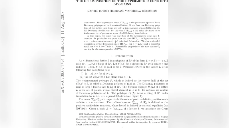 The decomposition of the hypermetric cone into L-domains
