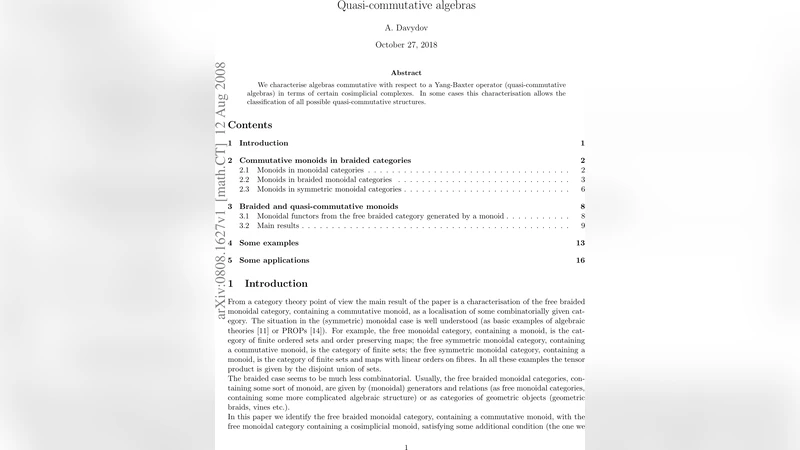 Quasi-commutative algebras