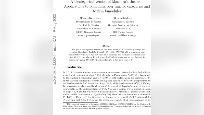 A bicategorical version of Masuokas theorem. Applications to bimodules   over functor categories and to firm bimodules