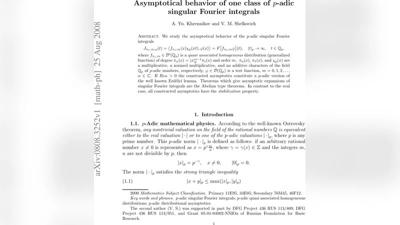 Asymptotical behavior of one class of $p$-adic singular Fourier   integrals