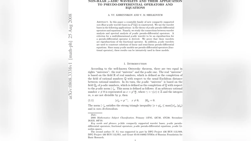 Non-Haar $p$-adic wavelets and their application to pseudo-differential   operators and equations