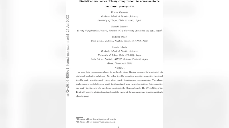 Statistical mechanics of lossy compression for non-monotonic multilayer   perceptrons