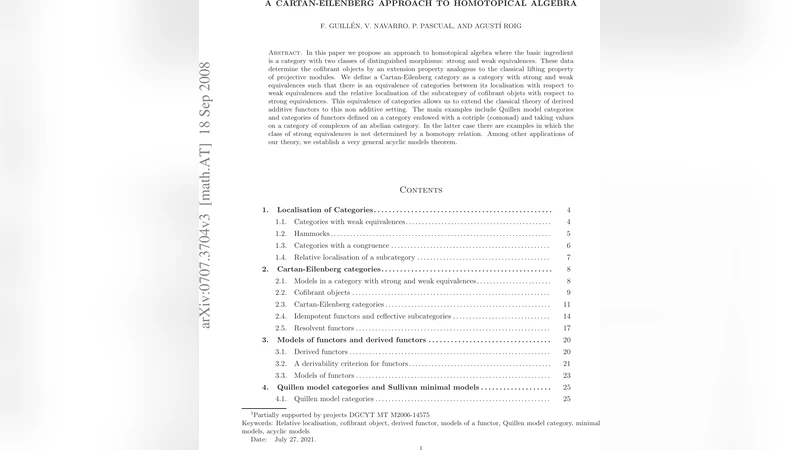 A Cartan-Eilenberg approach to Homotopical Algebra