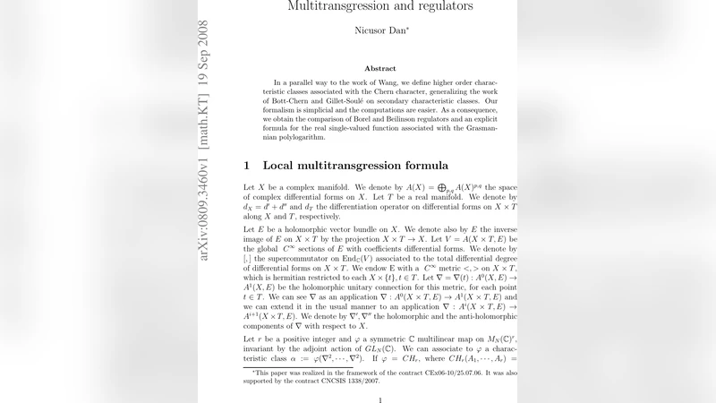 Multitransgression and regulators