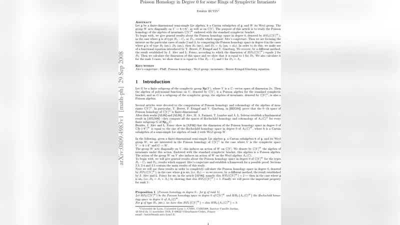 Poisson Homology in Degree 0 for some Rings of Symplectic Invariants