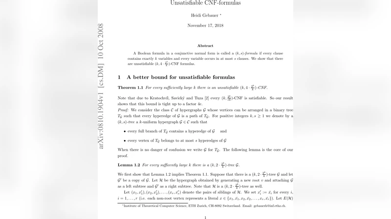 Unsatisfiable (k,(4*2^k/k))-CNF formulas