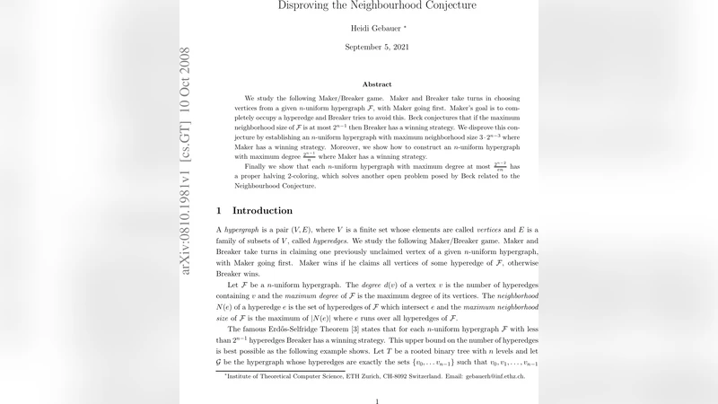 Disproving the Neighborhood Conjecture