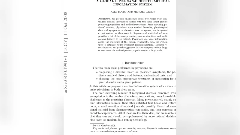 A global physician-oriented medical information system