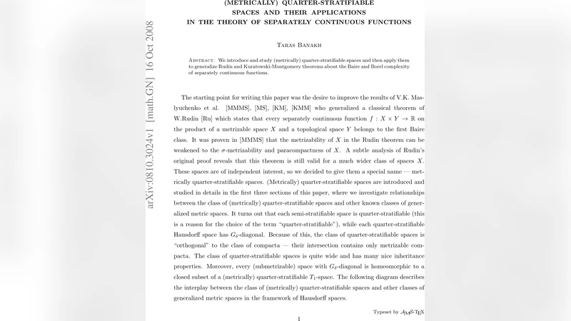 (Metrically) quarter-stratifiable spaces and their applications in the   theory of separately continuous functions