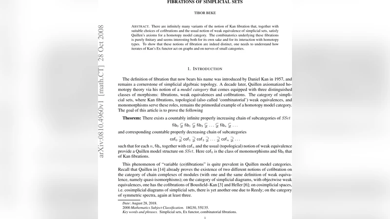 Fibrations of simplicial sets