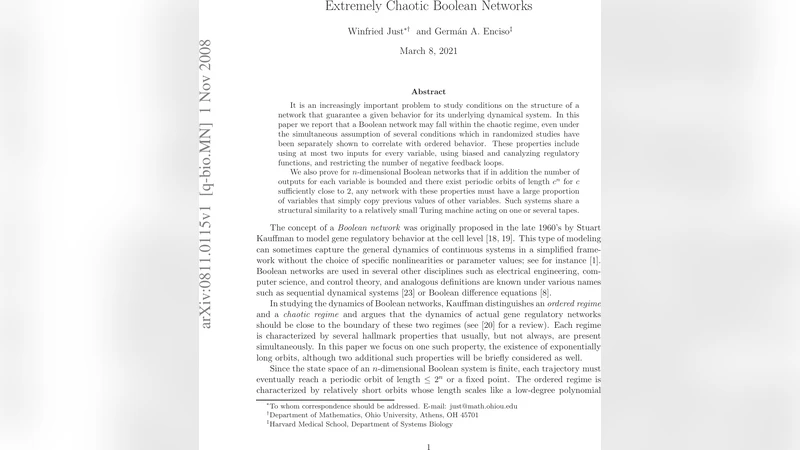 Extremely chaotic Boolean networks