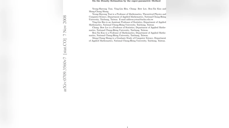 On The Density Estimation by Super-Parametric Method