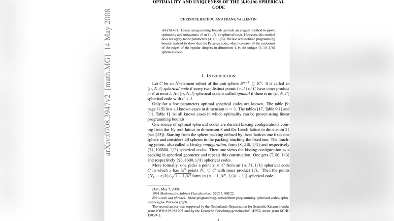Optimality and uniqueness of the (4,10,1/6) spherical code