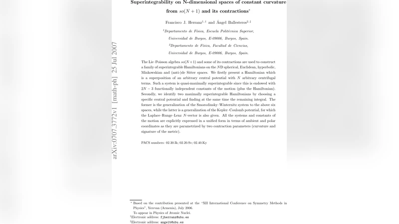 Superintegrability on N-dimensional spaces of constant curvature from   so(N+1) and its contractions
