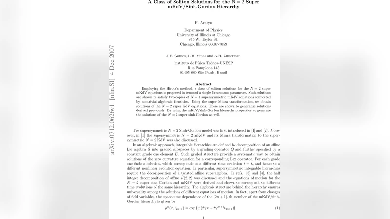 A Class of Soliton Solutions for the N=2 Super mKdV/Sinh-Gordon   Hierarchy