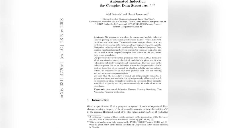 Automated Induction for Complex Data Structures