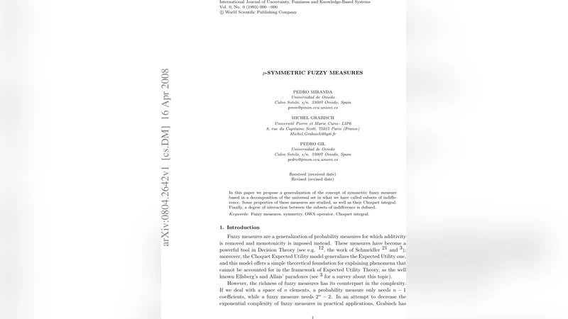 p-Symmetric fuzzy measures