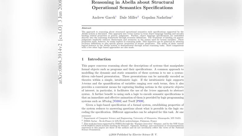 Reasoning in Abella about Structural Operational Semantics   Specifications