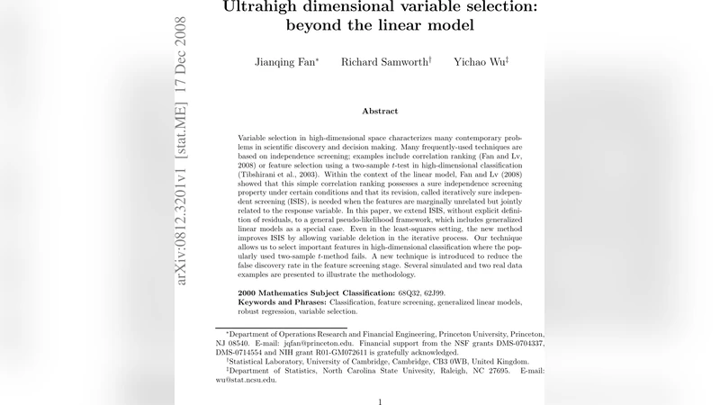 Ultrahigh dimensional variable selection: beyond the linear model