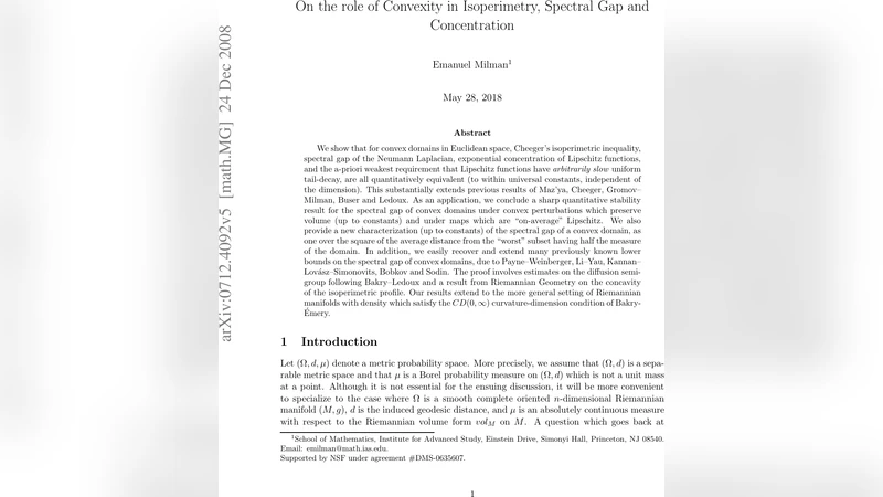 On the role of Convexity in Isoperimetry, Spectral-Gap and Concentration