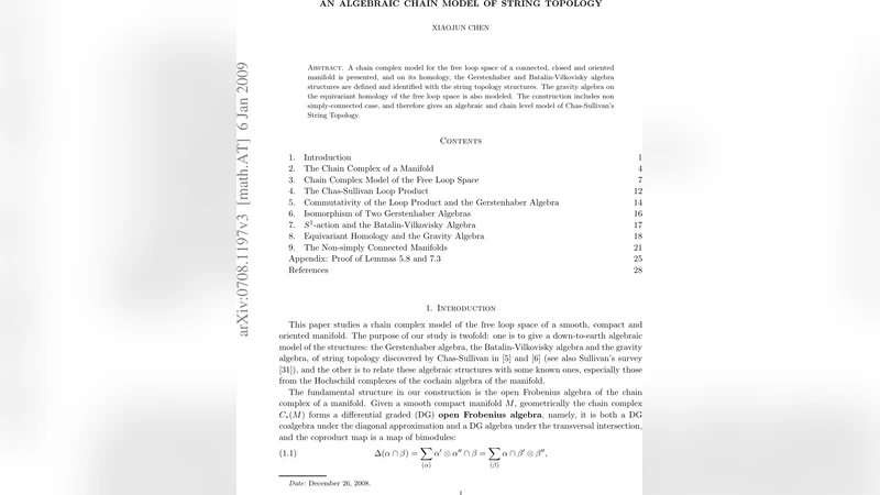 An Algebraic Chain Model of String Topology