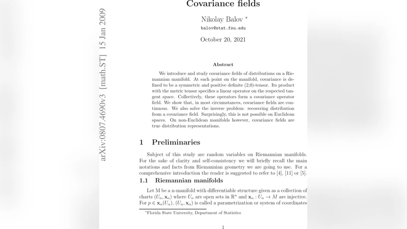 Covariance fields
