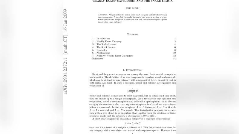 Weakly exact categories and the snake lemma