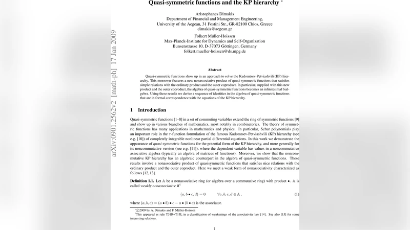 Quasi-symmetric functions and the KP hierarchy