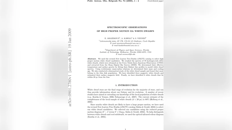 Spectroscopic observations of high proper motion DA white dwarfs