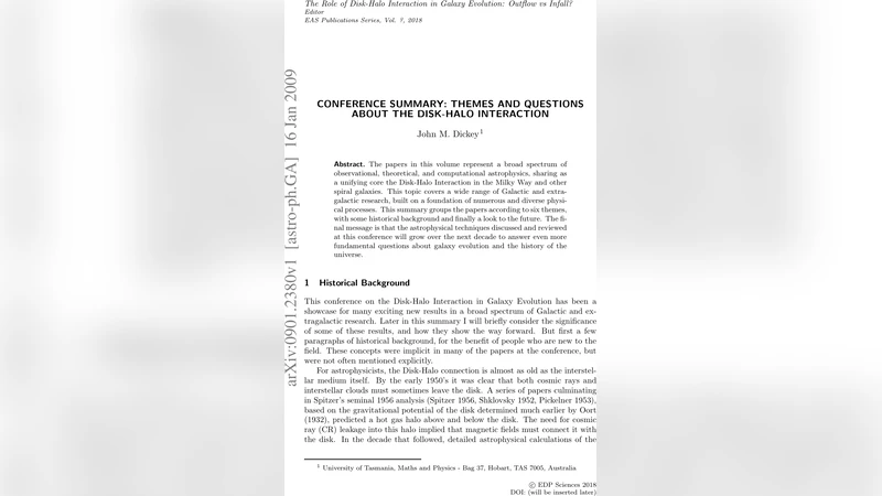 Themes and Questions about the Disk-Halo Interaction