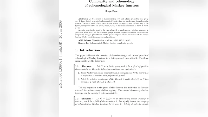 Complexity and cohomology of cohomological Mackey functors