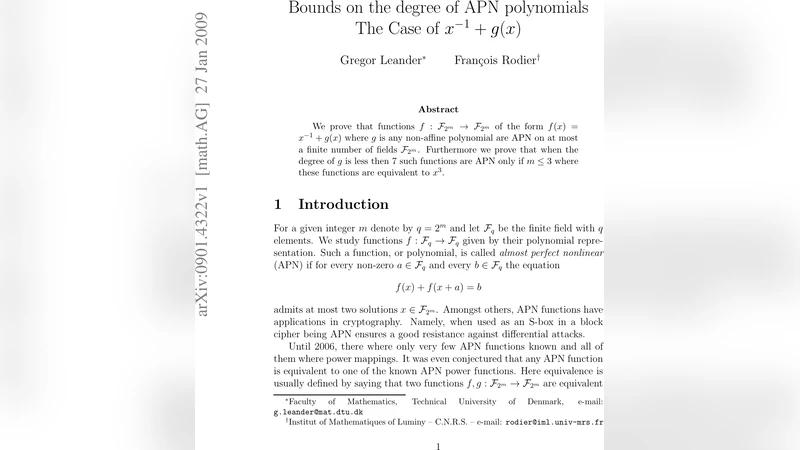 Bounds on the degree of APN polynomials The Case of $x^{-1}+g(x)$