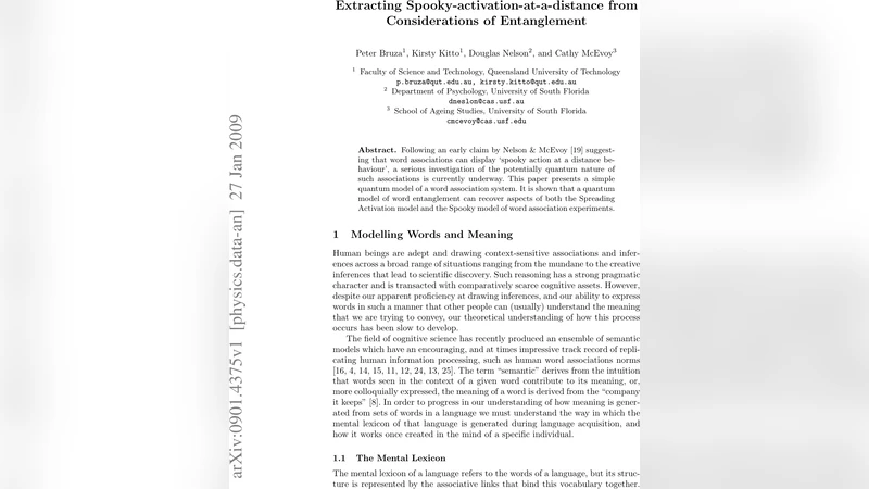 Extracting Spooky-activation-at-a-distance from Considerations of   Entanglement