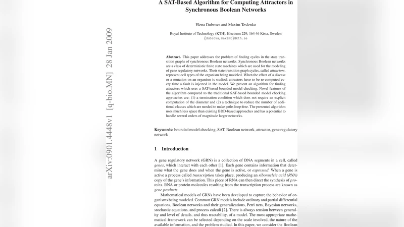 A SAT-Based Algorithm for Computing Attractors in Synchronous Boolean   Networks