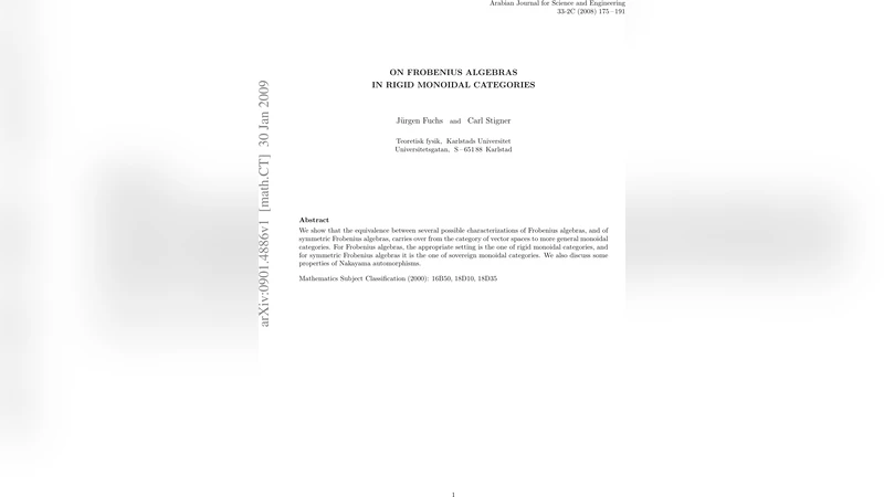 On Frobenius algebras in rigid monoidal categories