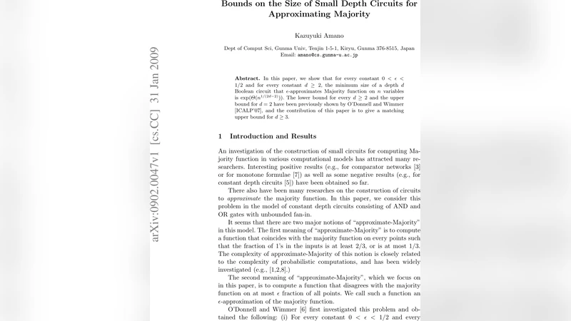Bounds on the Size of Small Depth Circuits for Approximating Majority