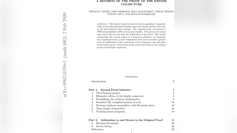 A revision of the proof of the Kepler conjecture