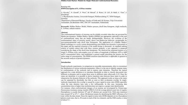 Hidden Semi-Markov Models for Single-Molecule Conformational Dynamics