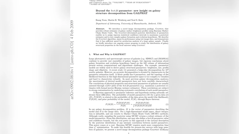 Beyond the best-fit parameter: new insight on galaxy structure   decomposition from GALPHAT