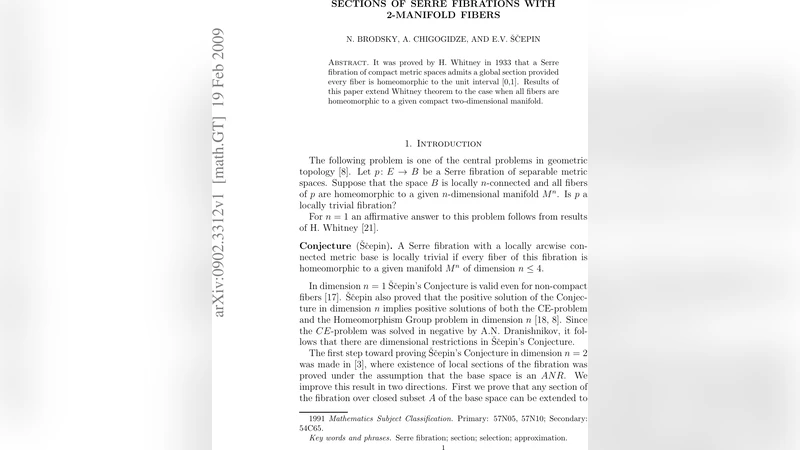 Local sections of Serre fibrations with 2-manifold fibers