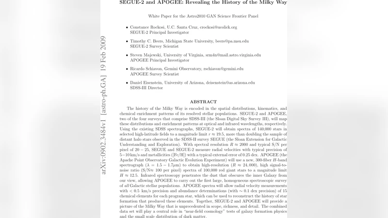 SEGUE-2 and APOGEE: Revealing the History of the Milky Way
