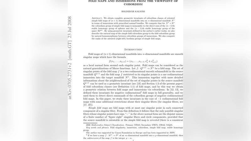 Fold maps and immersions from the viewpoint of cobordism