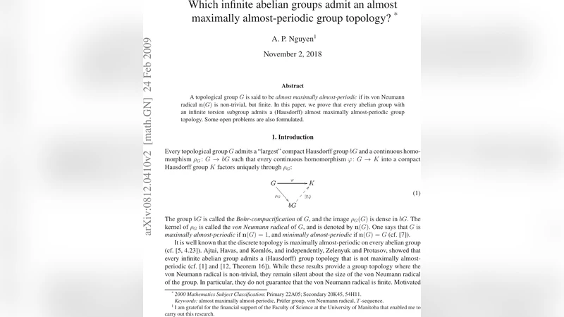 Which infinite abelian groups admit an almost maximally almost-periodic   group topology?