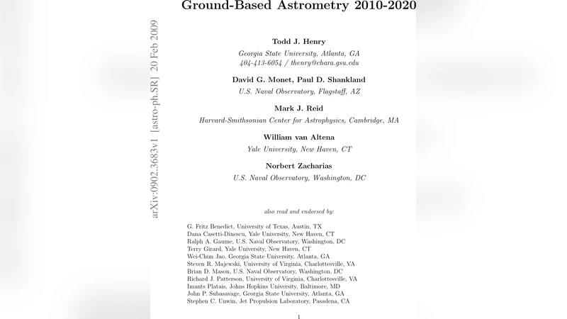 Ground-Based Astrometry 2010-2020