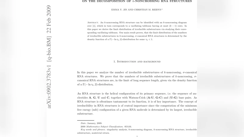 On the decomposition of $k$-noncrossing RNA structures