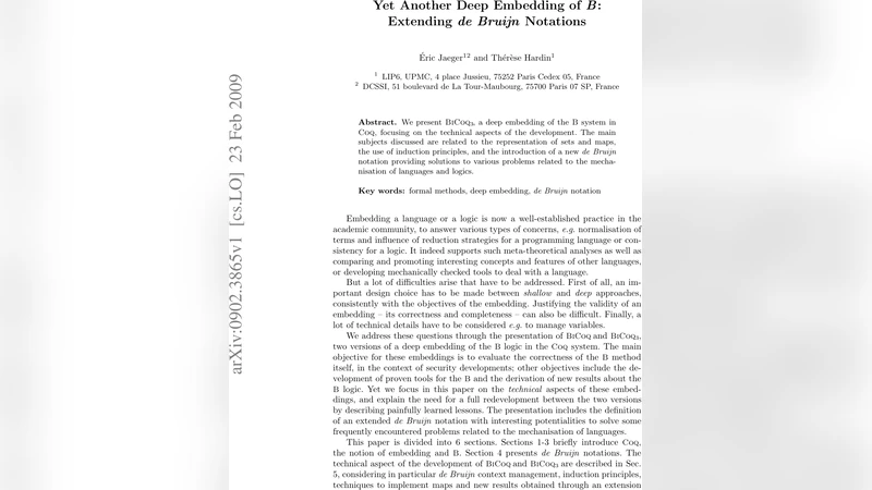 Yet Another Deep Embedding of B:Extending de Bruijn Notations